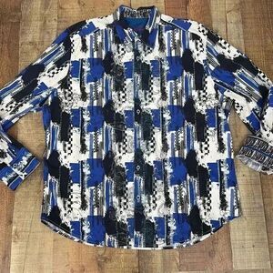 Robert Graham Gainesville Embroidered Sport Shirt Classic Fit Size 3XL
